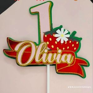 Strawberry Custom caketopper
